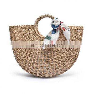 Seagrass Handbag Large Narrow Straw Woven Handbag Shopping bag Wholesale in Bulk Manufacturer