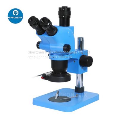 6.5X-65X Trinocular Stereo Zoom Microscope With 10X/20mm Eyepiece