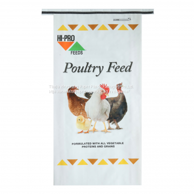 Livestock Feed Packing Bag Custom Design Lamination Packaging Pp Woven Chicken feed Packing Bag No reviews yet