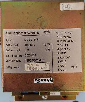 ABB DSSB146 48980001-AP DC/DC Converter photo-2