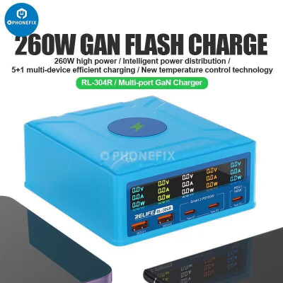 RELIFE RL-304R 260W Multi-port Charger Wireless Fast Charging photo-2