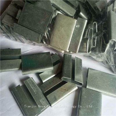 Metal galvanized packaging buckle