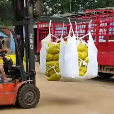 Perforated Bulk Bags 1450D 1500D 1600D ISO 9001 2015 Flat Sling Bag Sling for Cement Polyethylene Bags Super Sack photo-5