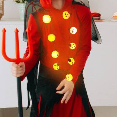 Halloween Supplies Light Up Toys Led Pumpkin Necklace Party Decoration photo-6