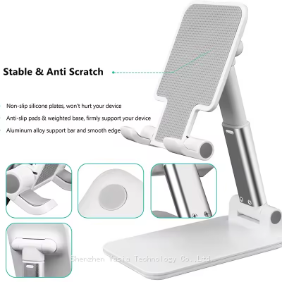 Universal Mobile Phone Holders Collapsible Retractable Tablet Pc Stand Custom Phone Holder Desktop Mounts photo-2