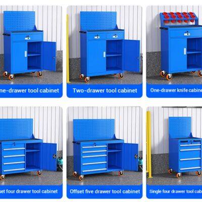 Heavy Duty Rolling Tool Cart | Mobile Tool Trolley with Lockable Drawers