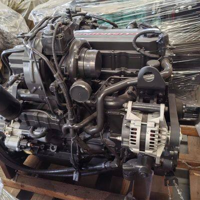 Novo motor diesel QSB6.7 de 129 kW para escavadeira, máquina de construção, partida elétrica, resfriado por água, incluindo motor e bomba