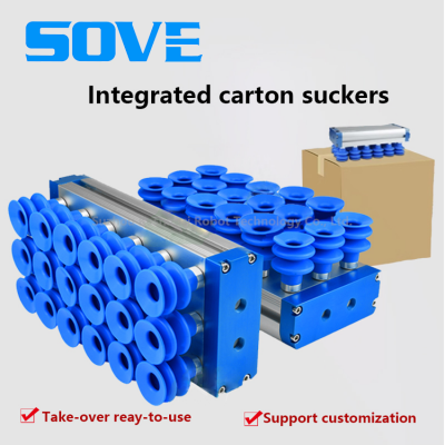 SOVE Integrated Vacuum Suction Cup 130*271~1100-X-D40 Silicone Suction Cup Pneumatic Accessory for Logistics Warehousing Packaging Palletizing photo-3