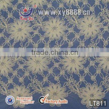 Beautiful mesh embroidery lace fabric