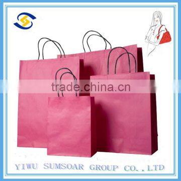 Paper bag with handle machine made paper bag 25kg kraft paper bag