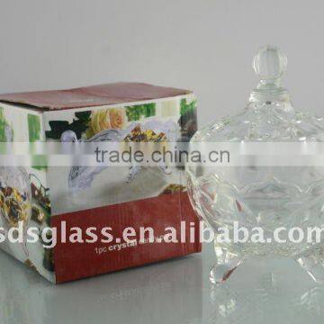 glass candy bowl ,glass candy holder suger bowl