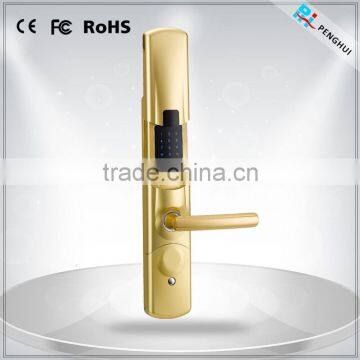 Security Touch Screen Electronic Keypad Swipe Card Flat Door Locks