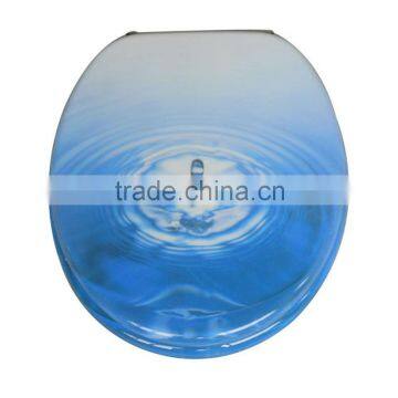 Bathroom resin sea shell toilet seat cover