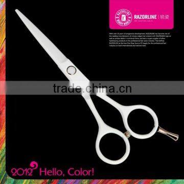 RAZORLINE R8W/ White Teflon Coating/ white hair scissors