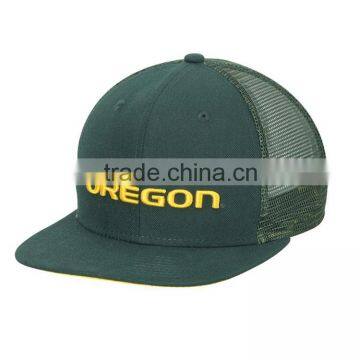 Wholesale Customized Mesh Caps 3d Embroidery 6 Panel Short Brim Trucker Hats photo-3