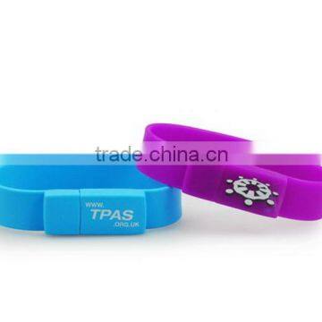 Bulk cheap and high quality bracelet usb wristband usb flash memory stick