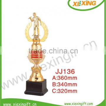 2014 gold metal award heart shaped trophies