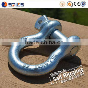 US Type Steel Drop Forged Galvanized Screw Pin Anchor Shackle                        
                                                Quality Choice