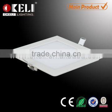 2015 super bright wholesale price 85-265v 12w ultra thin square led panel light