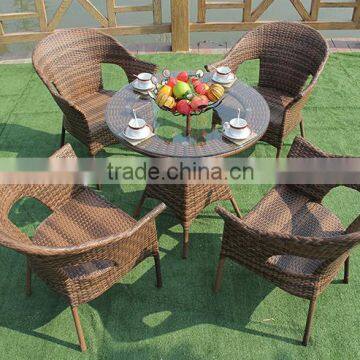 Modern Design Rattan Table and Chair for Outdoor Furniture photo-2