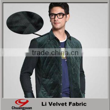 Wholesale 100% polyester li velvet/ holland velvet for man garments