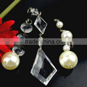 Loose glass / acrylic beads decorative Curtain /chandelier stones with holes for decoration