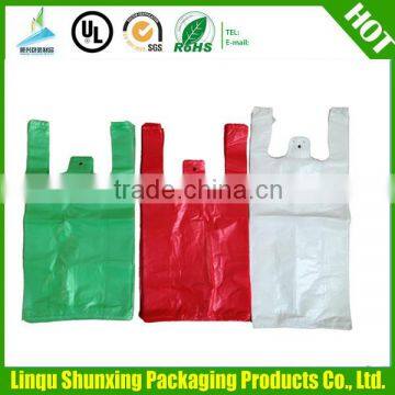 good packing plastic vest hanlde t-shirt bag