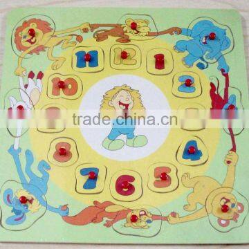 wooden puzzle of wooden educational toy