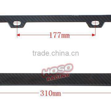 JDM /FF 3K TWILL REAL 100% CARBON FIBER LICENSE PLATE FRAME photo-6