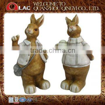 garden decorative rabbits figurine