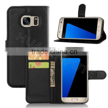 Hot New Products for 2016 Book Style Leather Case, for Samsung S7 Case