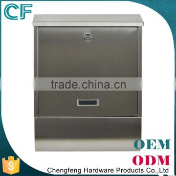 Apartment Cast Stainless Steel Waterproof Wall Mount Postbox