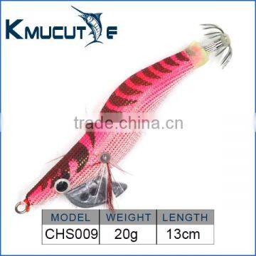 Chentilly CHS009 luminous squid jig 3.5# ABS plastic material fishing gear for octopus