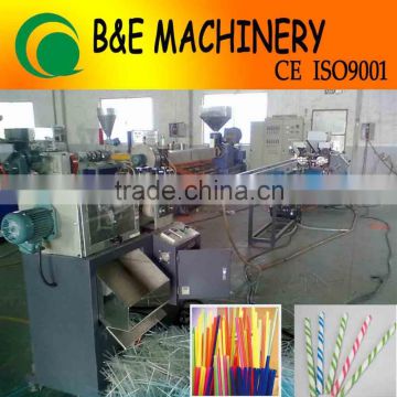 3 Color Drinking straw extrusion line/drink tube production line