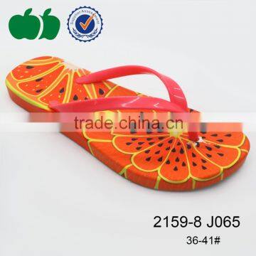 Summer New Style Good Printing Cheap Ladies Flip Flop photo-2