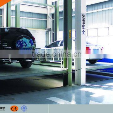 Vertical hydraulic lifting platform for cargo