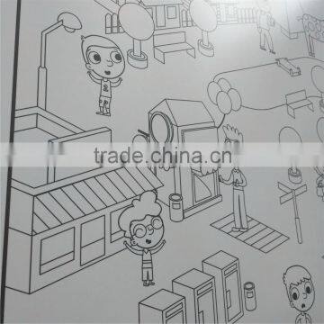 OEM Cartoon Graffiti 1.52x30m,children Use Erasable Whiteboard Film photo-4