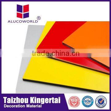 Alucoworld Offering Quality high gloss black Plastic Aluminum Composite Panels cork walls panels with black color