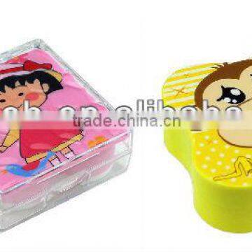 hot selling cute cartoon eye contact lenses case from China