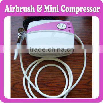 Portable Airbrush Makeup Kit with 1 pc Airbrush+ 1 Set Mini Compressor + 1pc Power Adapter + Air Hose