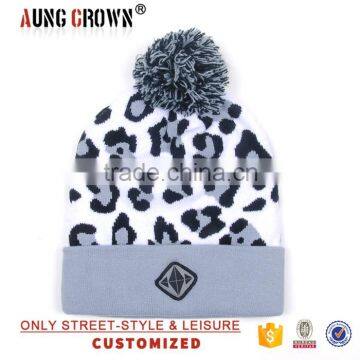 embroidered 100% acrylic beanie hat wholesale