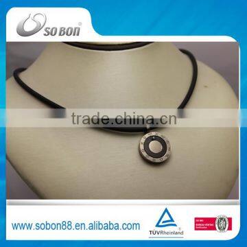 Magnetic titanium sport silicone necklace pendant