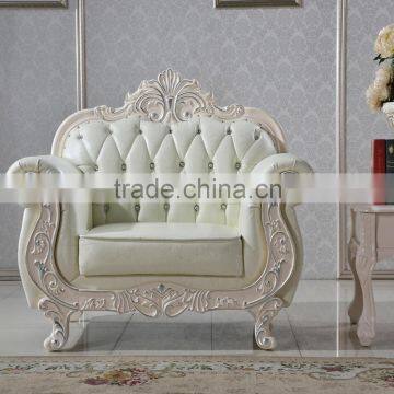 European Style Real Cow Leather Lazy Sofa Furniture for Living Room Use photo-5