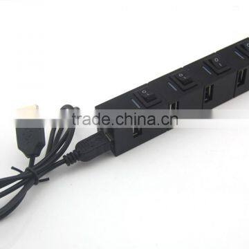High Speed 4 Port USB 2.0 Multi HUB Splitter Expansion Desktop PC Laptop Adapter photo-5
