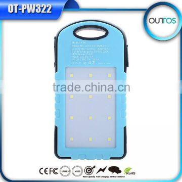 Wholesale Cheap Solar Cellphone Charger 5000mah Waterproof Powerbank photo-5