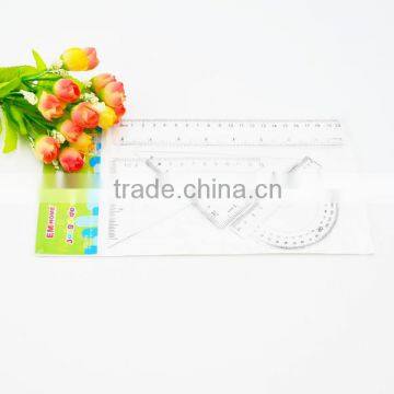 Factory Sale 20cm China Stationery Plastic Ruler Set In Stock