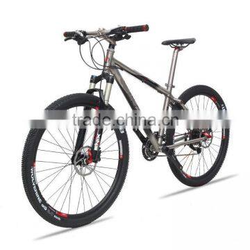 Unfolded 30 Speed Mountain Bike 26'' Titanium Color 4 Bearings