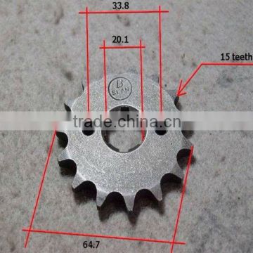 motorcycle front sprocket 15 teeth of ATV spare parts