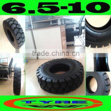 solid forklift tires Industrial forklift Tyre 6.5-10, OEM BRAND:GOD WASP&LUCKY FISH