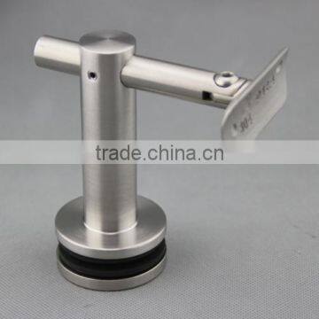 stainless steel inox adjustable glass round handrail bracket